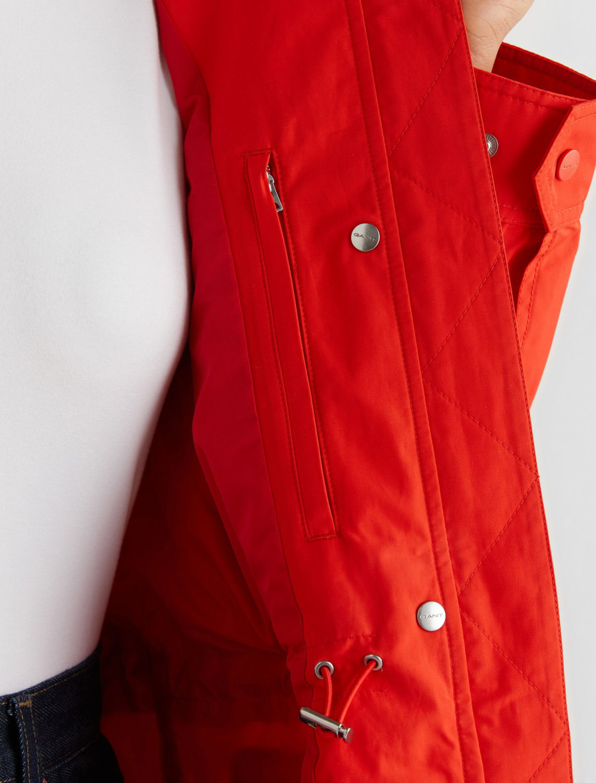 GANT Kadın Turuncu Relaxed Fit Kapüşonlu Yağmurluk GANT Kadın Turuncu Relaxed Fit Kapüşonlu Yağmurluk