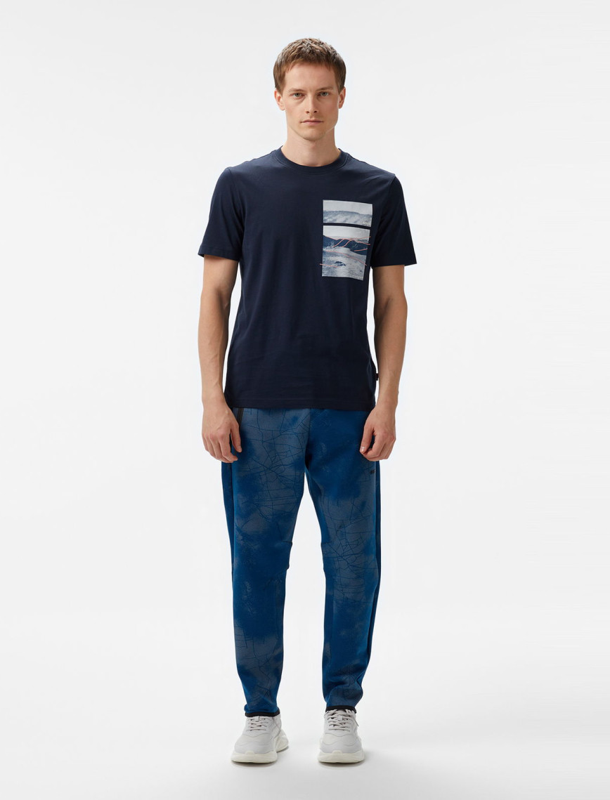 Boss Te Dune Erkek Mavi T-Shirt Boss Te Dune Erkek Mavi T-Shirt