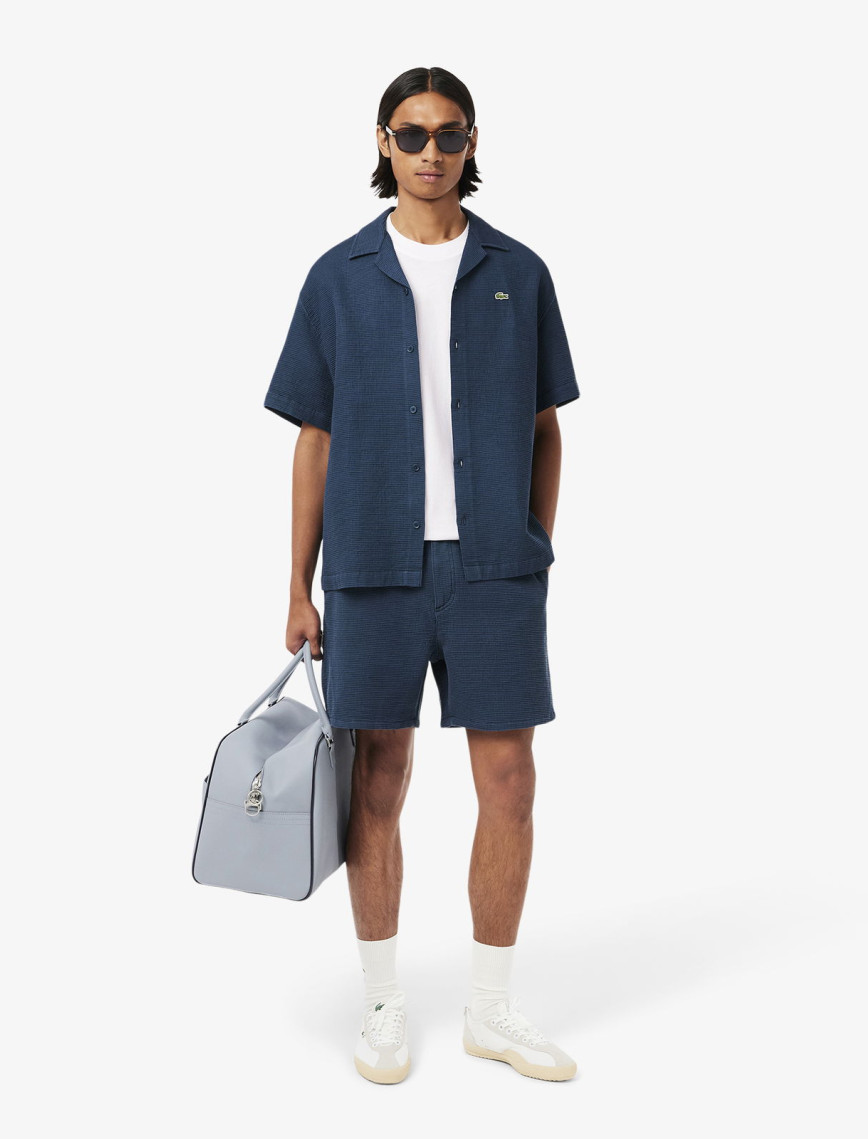 Lacoste Erkek Classic Fit Bisiklet Yaka Beyaz T-Shirt