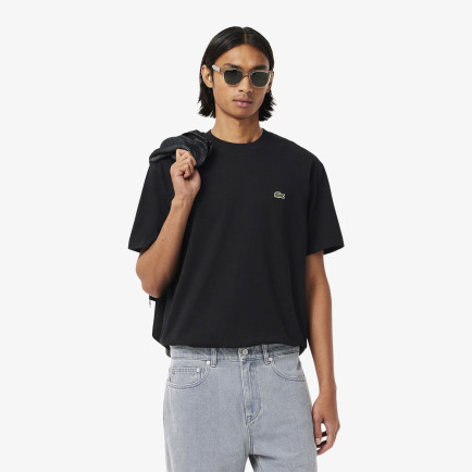 Lacoste Erkek Classic Fit Bisiklet Yaka Siyah T-Shirt Lacoste Erkek Classic Fit Bisiklet Yaka Siyah T-Shirt