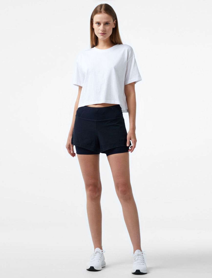 Salomon Sense Aura 2in1 Kadın Siyah Günlük Şort Salomon Sense Aura 2in1 Kadın Siyah Günlük Şort