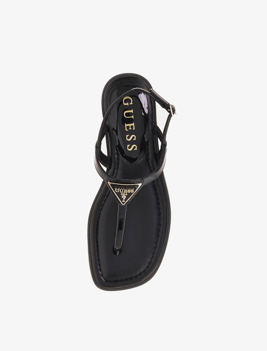 Guess Rainey 4 Patent Kadın Siyah Sandalet Guess Rainey 4 Patent Kadın Siyah Sandalet