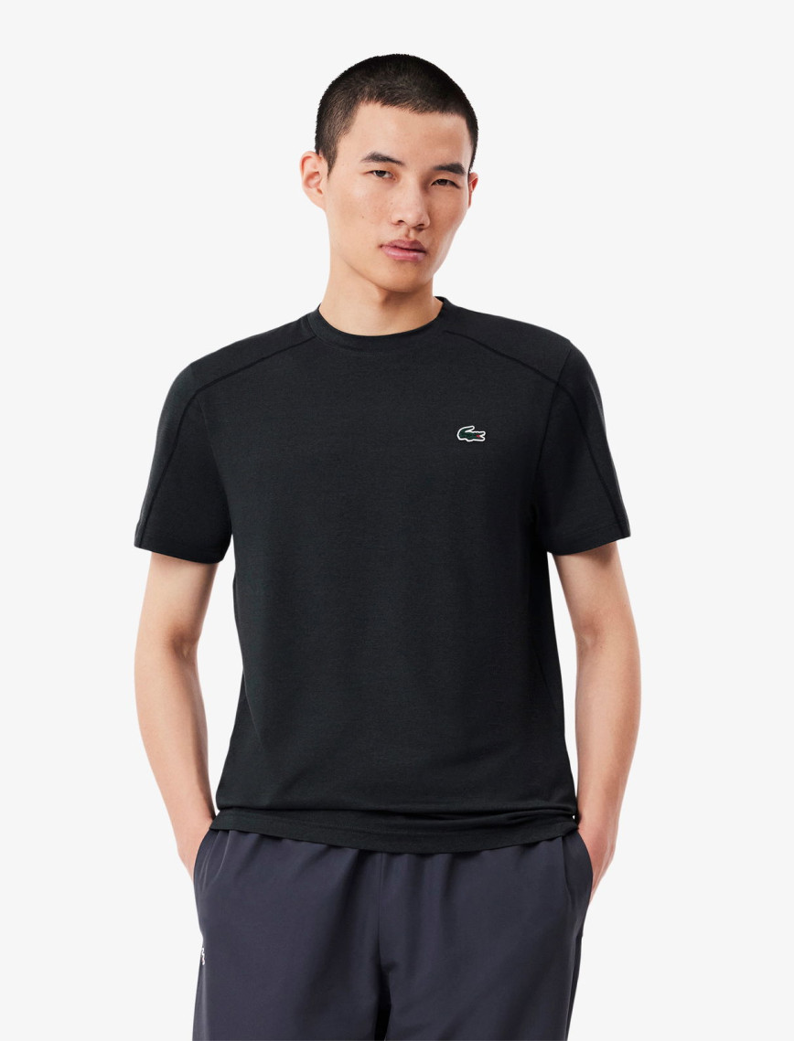 Lacoste Classic Erkek Siyah Tenis T-Shirt Lacoste Classic Erkek Siyah Tenis T-Shirt