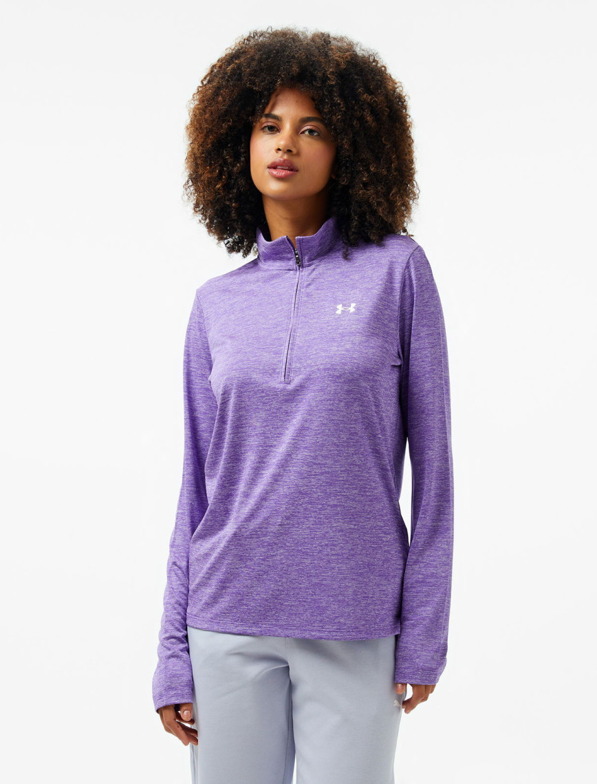 Under Armour Tech Kadın Mor T-Shirt Under Armour Tech Kadın Mor T-Shirt