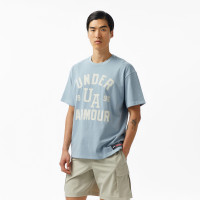 Under Armour Heavyweight Varsity Oversize Erkek Mavi T-Shirt Under Armour Heavyweight Varsity Oversize Erkek Mavi T-Shirt