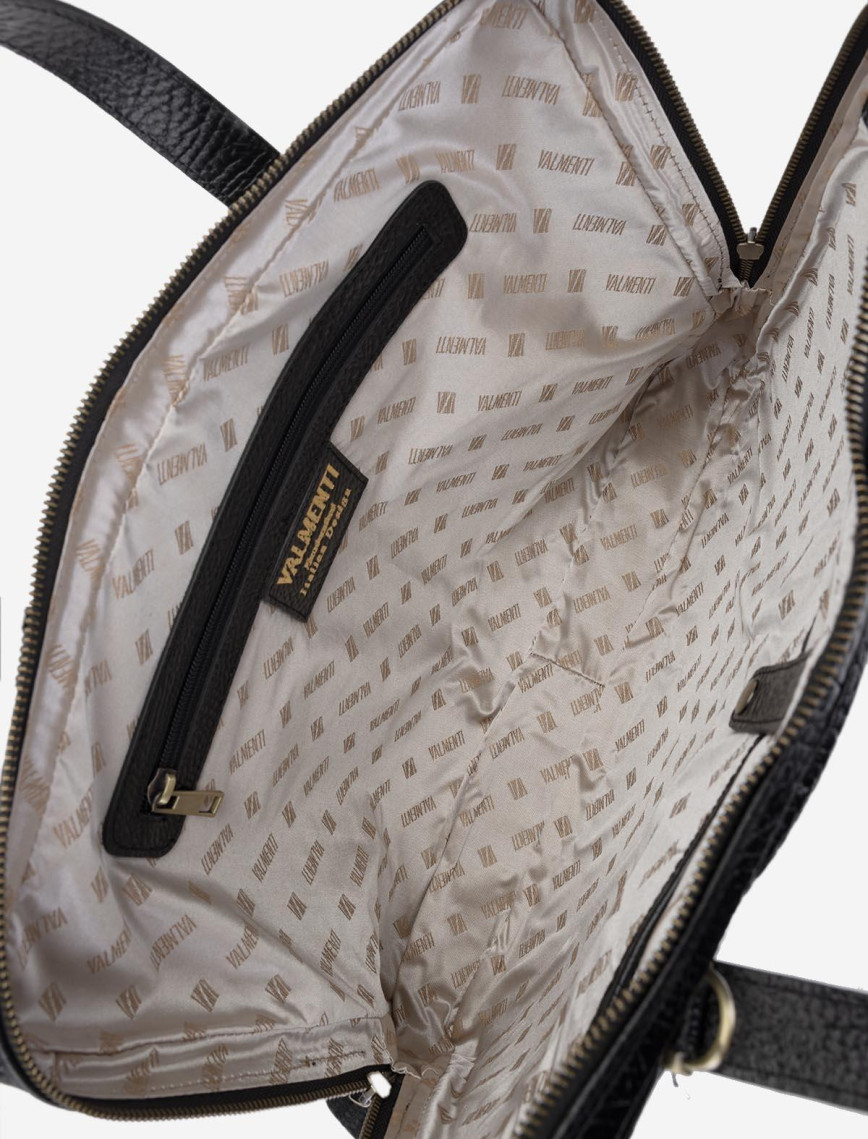 Valmenti Erkek Hakiki Deri Siyah Floter Evrak Çantası Valmenti Erkek Hakiki Deri Siyah Floter Evrak Çantası