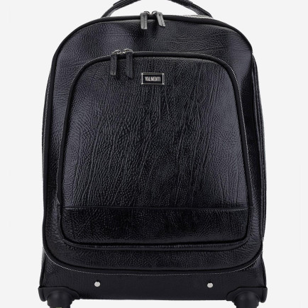 Valmenti Unisex Hakiki Deri Siyah Deri Valiz