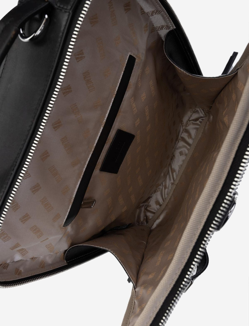 Valmenti Erkek Hakiki Deri Siyah Eskitme Sırt & Evrak Çantası Valmenti Erkek Hakiki Deri Siyah Eskitme Sırt & Evrak Çantası