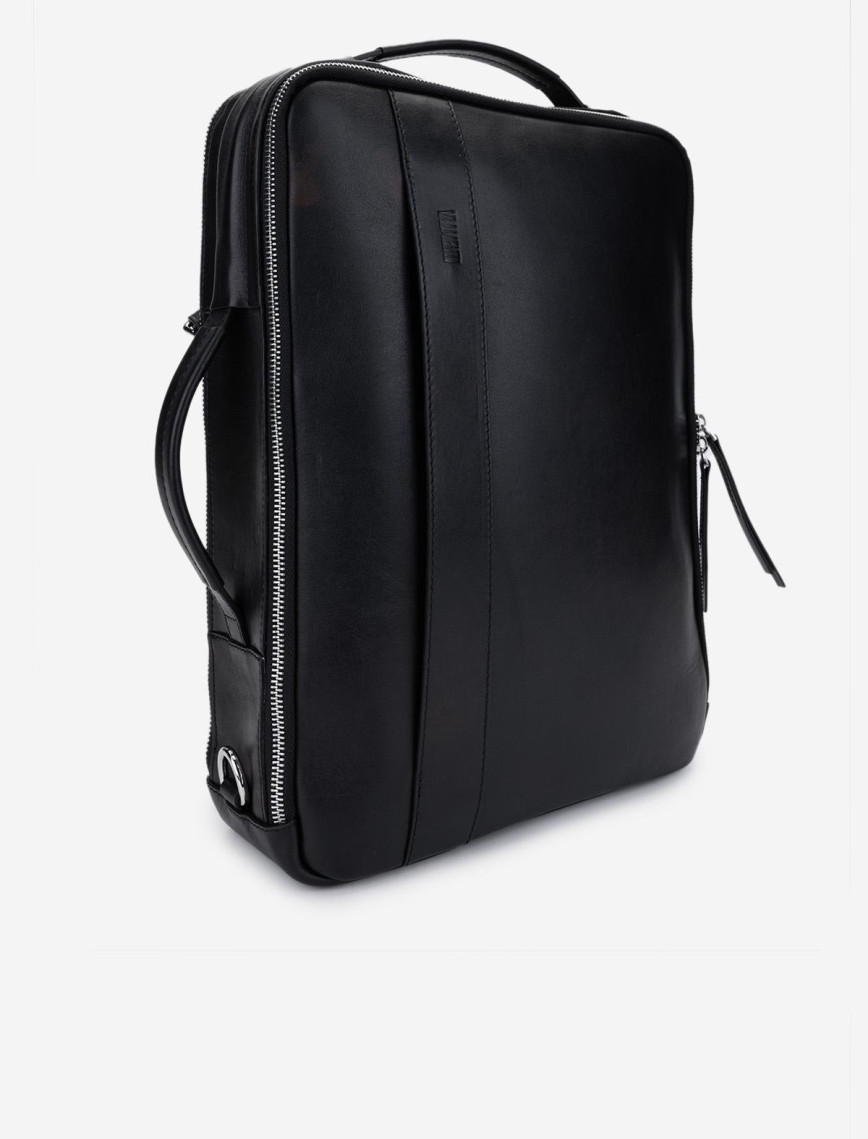 Valmenti Erkek Hakiki Deri Siyah Eskitme Sırt & Evrak Çantası Valmenti Erkek Hakiki Deri Siyah Eskitme Sırt & Evrak Çantası