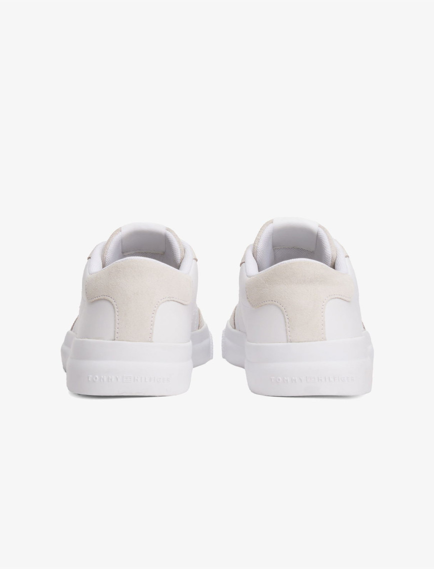 Tommy Hilfiger Cupset Leather Summer Erkek Beyaz Sneaker Tommy Hilfiger Cupset Leather Summer Erkek Beyaz Sneaker