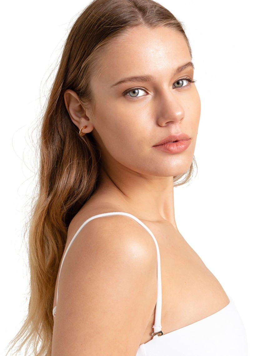 Movom Indira Tube Top Kadın Bikini Takım Siyah & Beyaz Movom Indira Tube Top Kadın Bikini Takım Siyah & Beyaz