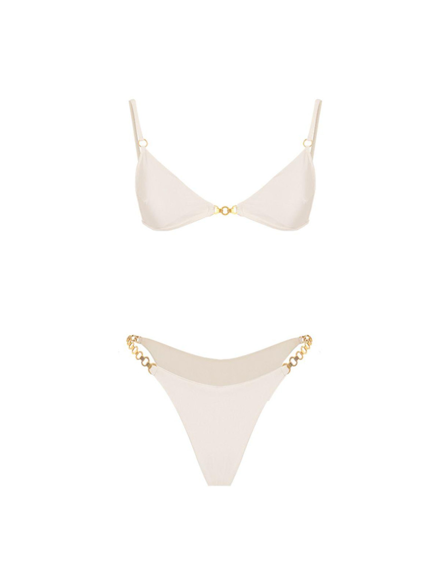 Movom Lyra Triangle Kadın Bikini Takım Beyaz Movom Lyra Triangle Kadın Bikini Takım Beyaz