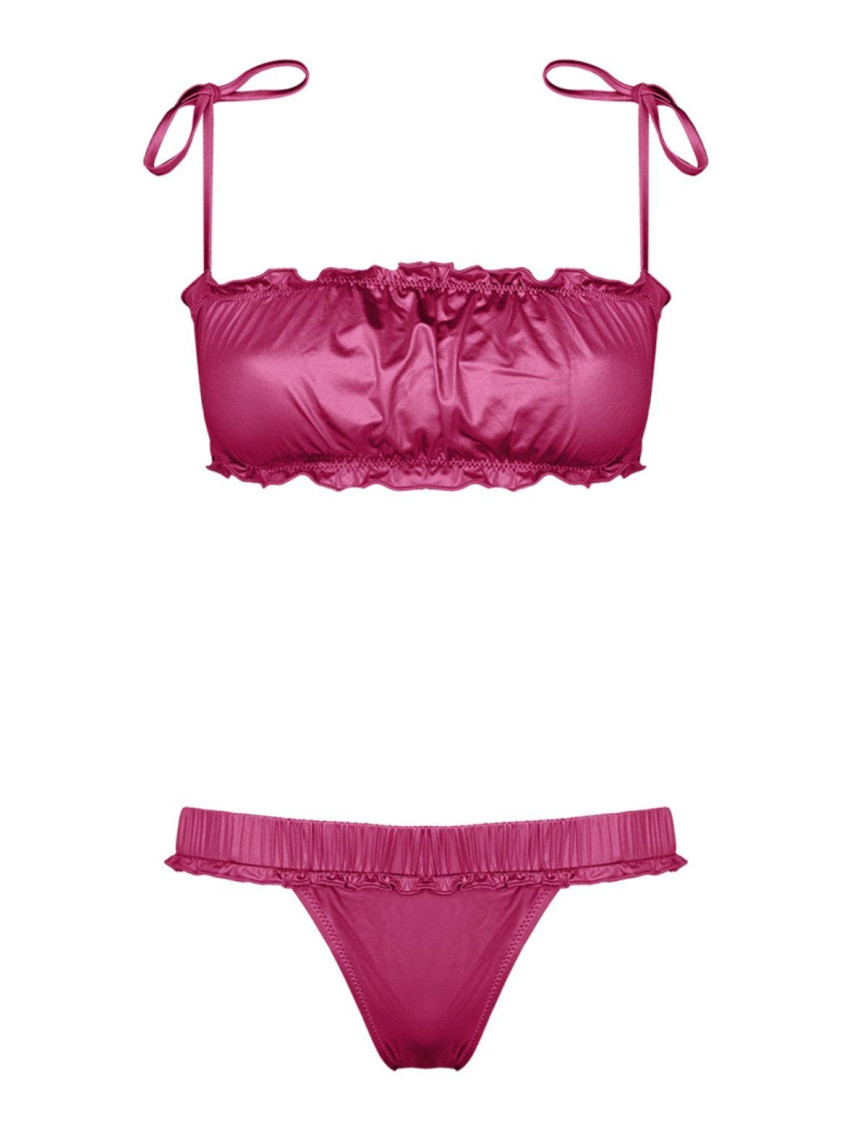Movom Aster Frill Kadın Bikini Takım Pembe Movom Aster Frill Kadın Bikini Takım Pembe