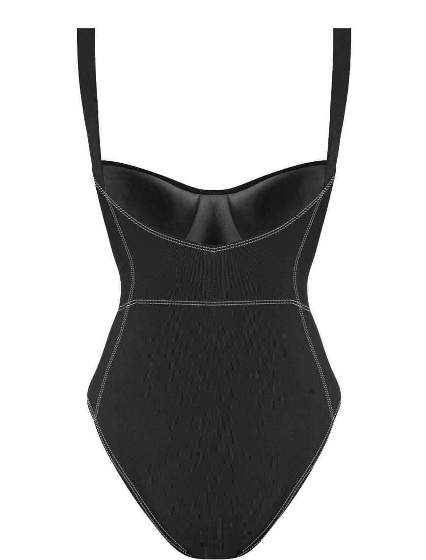 Movom Abyss Salopette Mayo Kadın Siyah Movom Abyss Salopette Mayo Kadın Siyah