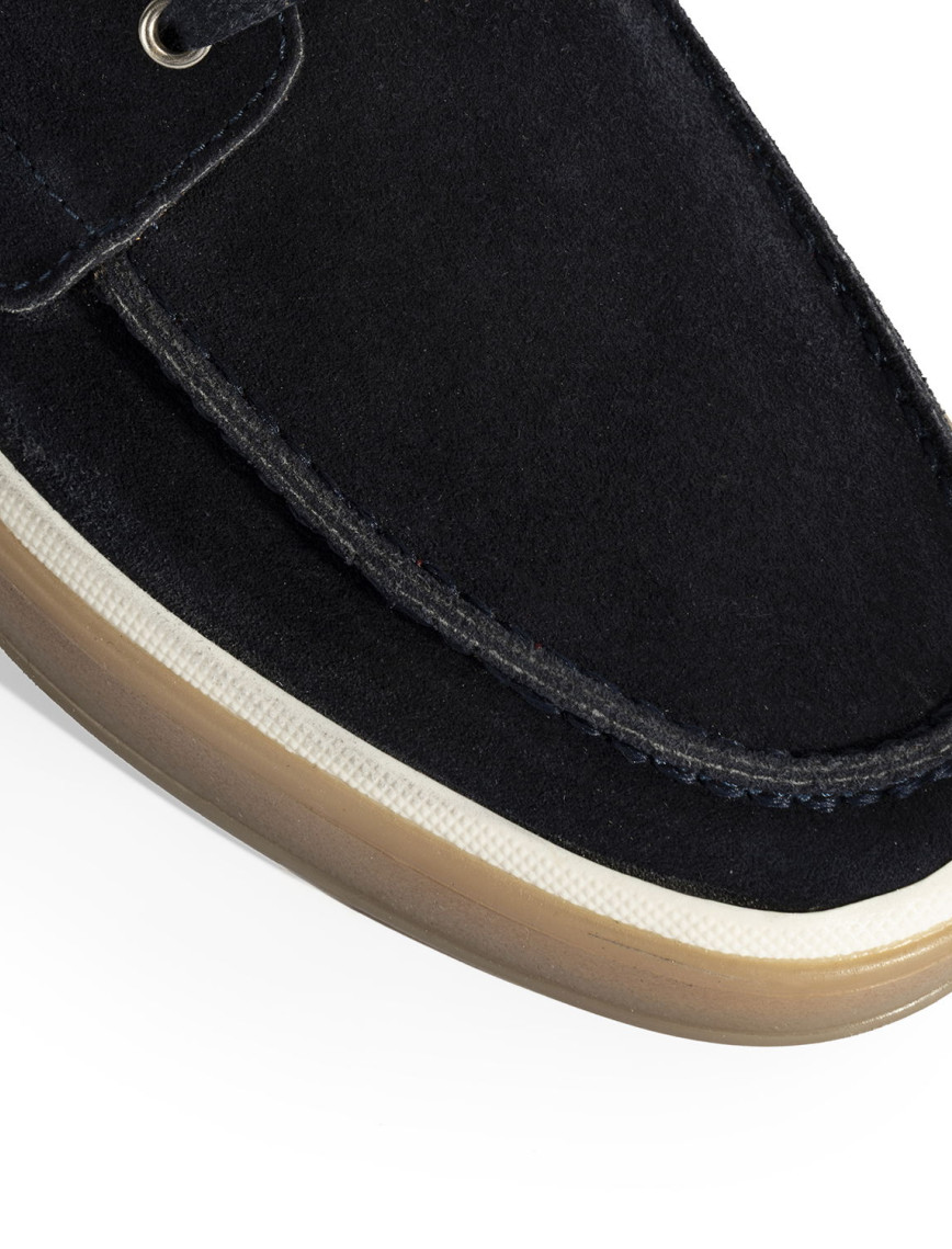 Erkek Lacivert Bağcıklı Süet Günlük Ayakkabı Erkek Lacivert Bağcıklı Süet Günlük Ayakkabı