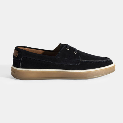 Erkek Lacivert Bağcıklı Süet Günlük Ayakkabı