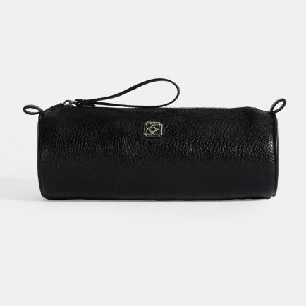 Siyah Deri Kalemlik/Tıraş/Makyaj Çantası