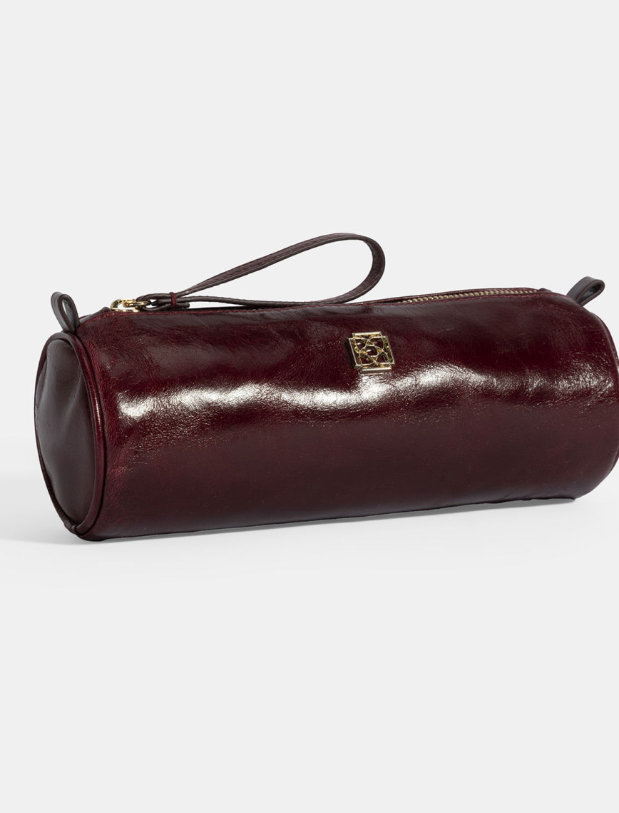 Bordo Deri Kalemlik/Tıraş/Makyaj Çantası Bordo Deri Kalemlik/Tıraş/Makyaj Çantası