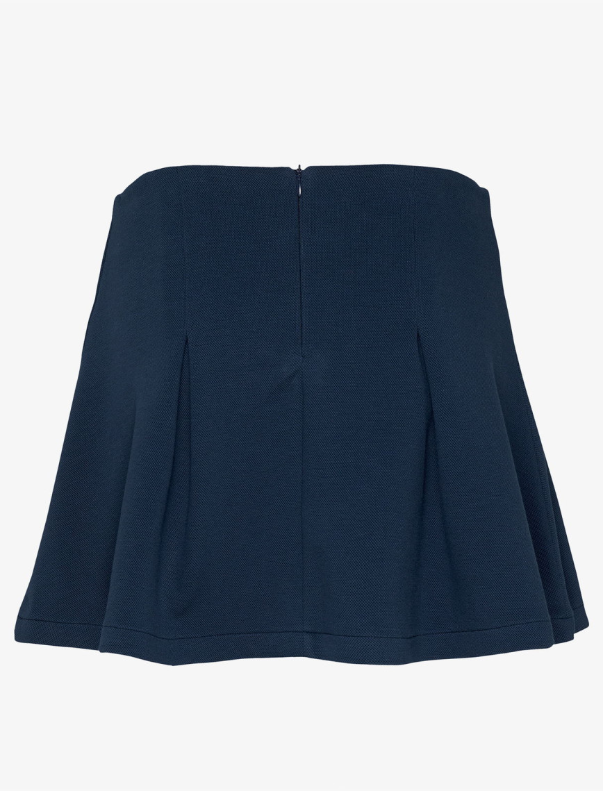 Tommy Hilfiger Pique Badge F&F Ext Kadın Mavi Etek Tommy Hilfiger Pique Badge F&F Ext Kadın Mavi Etek