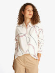 Tommy Hilfiger Soft Viscose Regular Kadın Beyaz Gömlek Tommy Hilfiger Soft Viscose Regular Kadın Beyaz Gömlek
