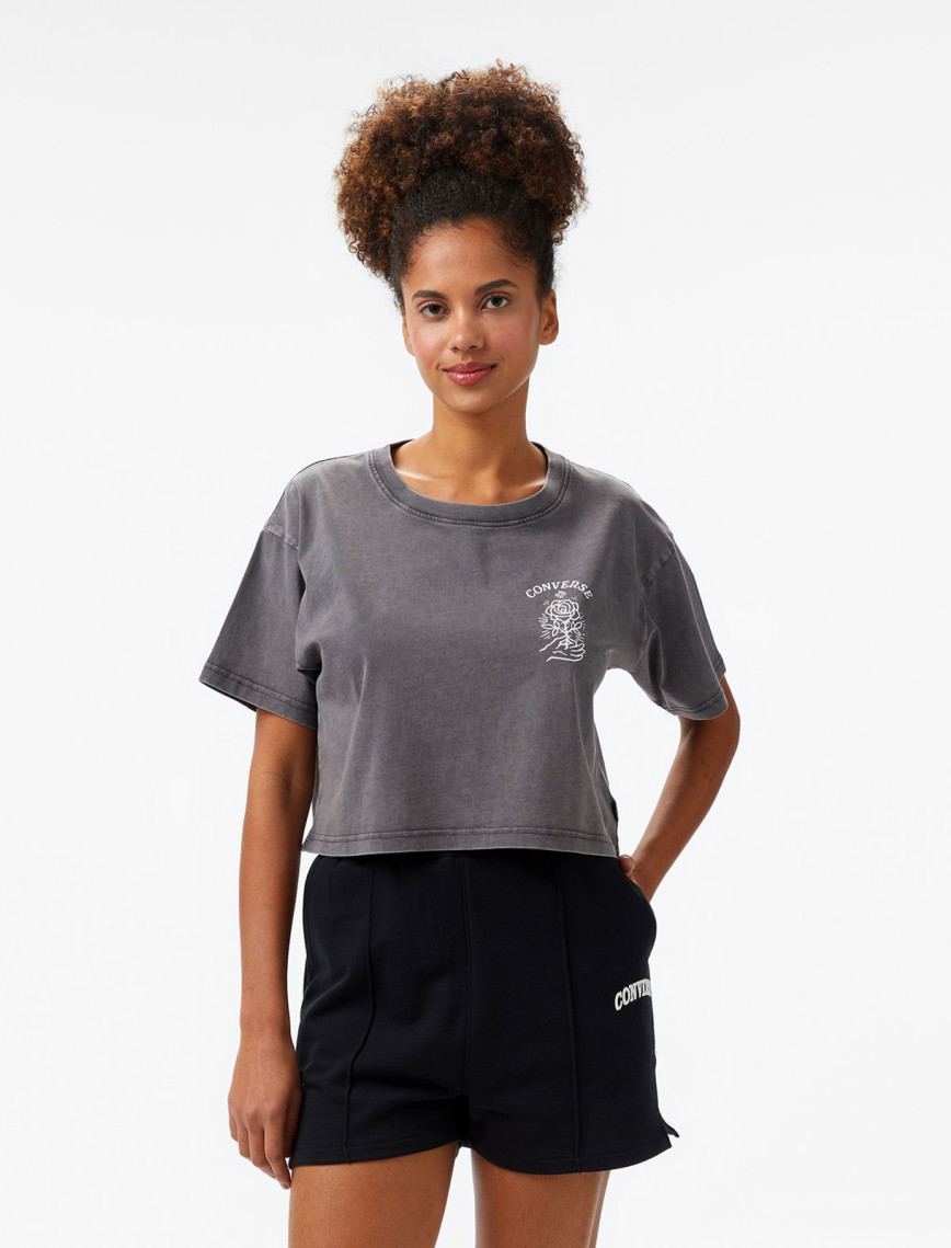 Converse Kadın Siyah T-Shirt Converse Kadın Siyah T-Shirt