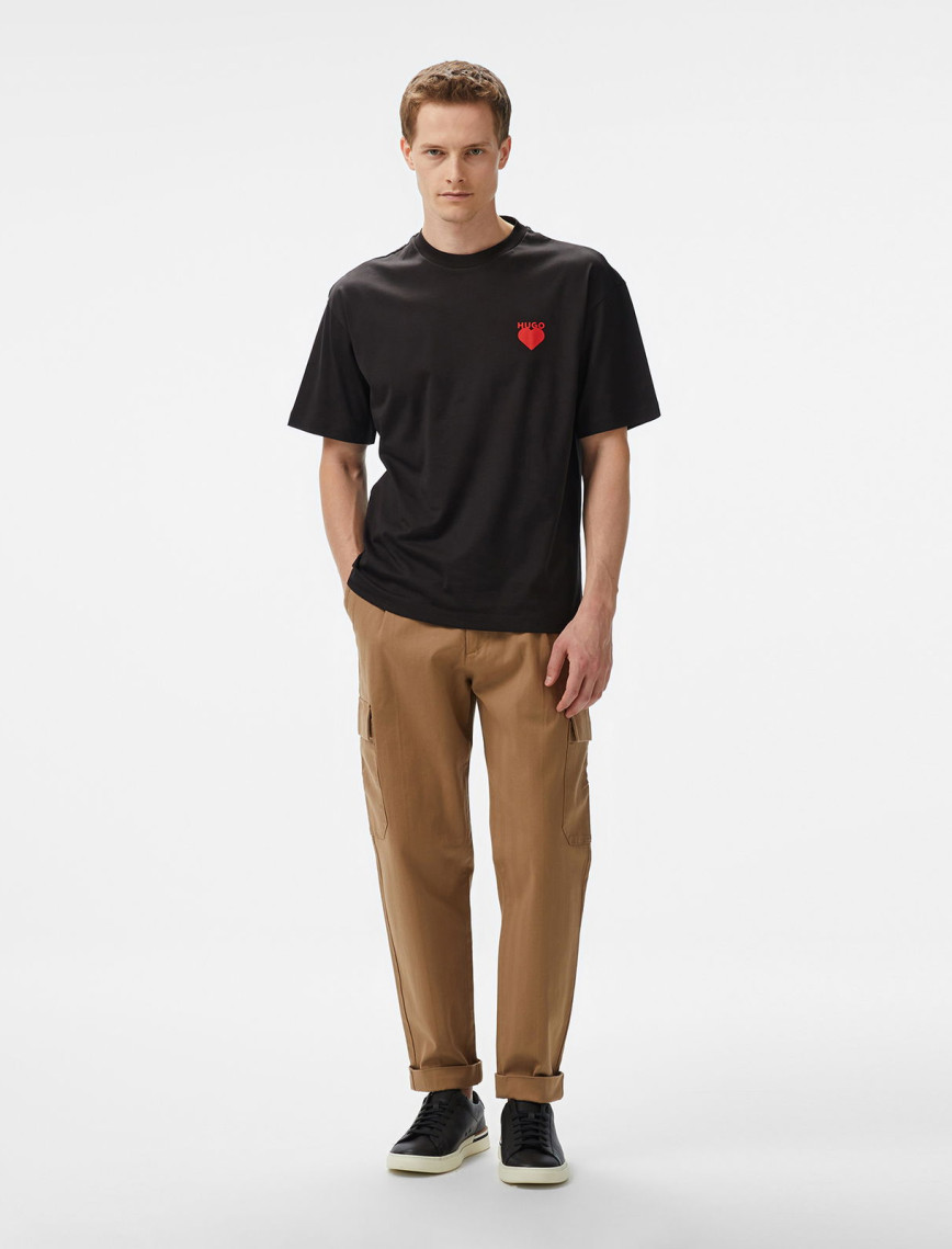 Hugo Dewdam Erkek Siyah T-Shirt Hugo Dewdam Erkek Siyah T-Shirt