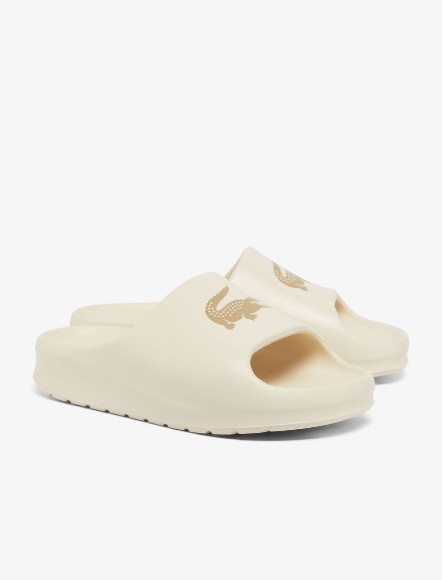 Lacoste Croco 2.0 Evo Kadın Krem Terlik Lacoste Croco 2.0 Evo Kadın Krem Terlik