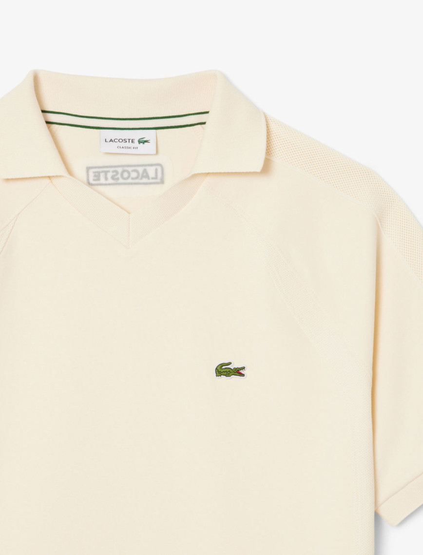 Lacoste Erkek Classic Fit Organik Pamuk Krem Polo Lacoste Erkek Classic Fit Organik Pamuk Krem Polo