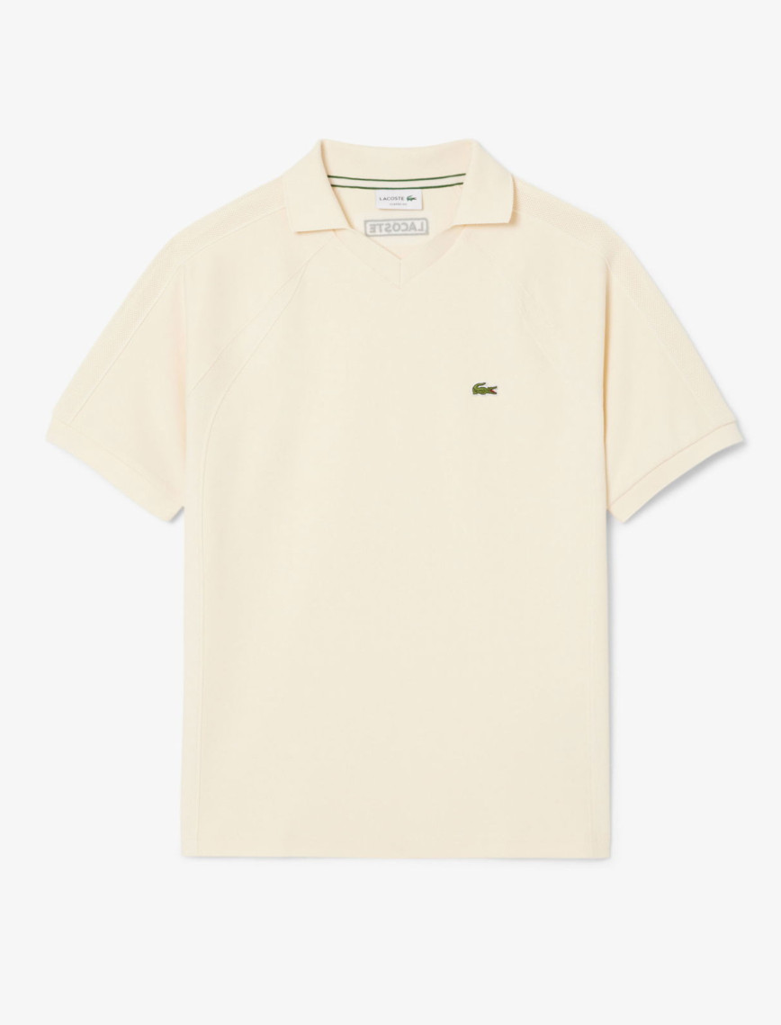 Lacoste Erkek Classic Fit Organik Pamuk Krem Polo Lacoste Erkek Classic Fit Organik Pamuk Krem Polo