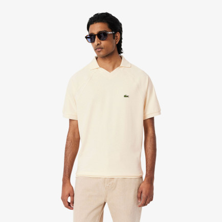 Lacoste Erkek Classic Fit Organik Pamuk Krem Polo Lacoste Erkek Classic Fit Organik Pamuk Krem Polo
