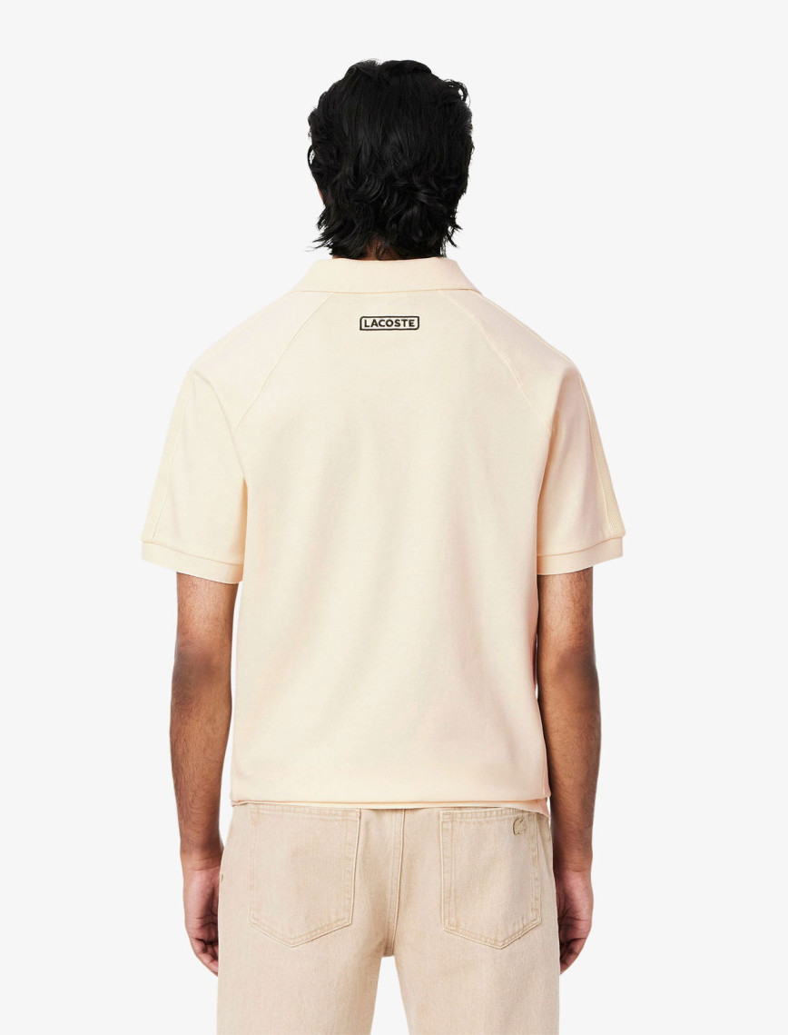 Lacoste Erkek Classic Fit Organik Pamuk Krem Polo Lacoste Erkek Classic Fit Organik Pamuk Krem Polo
