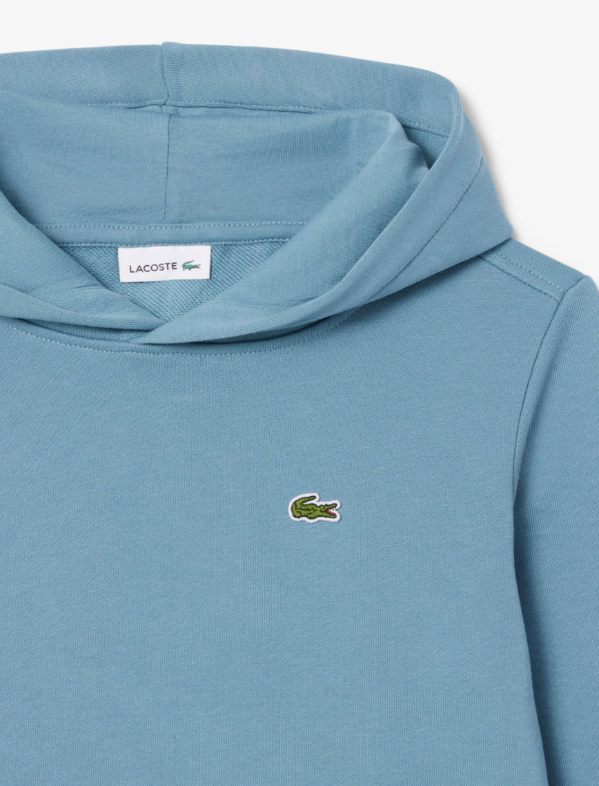 Lacoste Çocuk Kapüşonlu Baskılı Mavi Sweatshirt Lacoste Çocuk Kapüşonlu Baskılı Mavi Sweatshirt