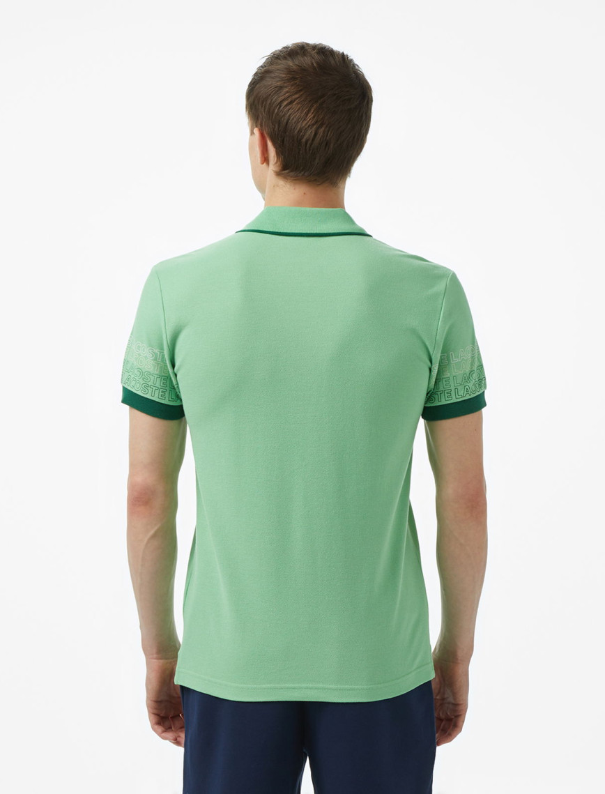 Lacoste Loose Fit Erkek Baskılı Açık Yeşil Polo Lacoste Loose Fit Erkek Baskılı Açık Yeşil Polo
