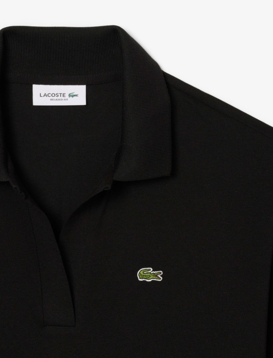 Lacoste Kadın Relaxed Fit Siyah Polo Lacoste Kadın Relaxed Fit Siyah Polo