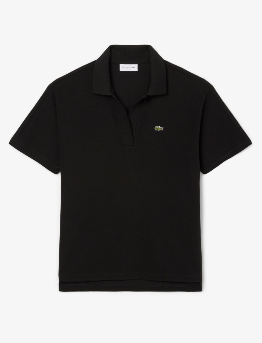 Lacoste Kadın Relaxed Fit Siyah Polo Lacoste Kadın Relaxed Fit Siyah Polo