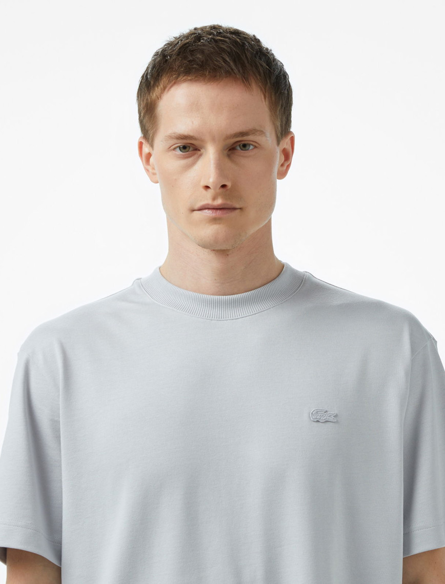 Lacoste Erkek Relaxed Fit Bisiklet Yaka Gri T-Shirt Lacoste Erkek Relaxed Fit Bisiklet Yaka Gri T-Shirt