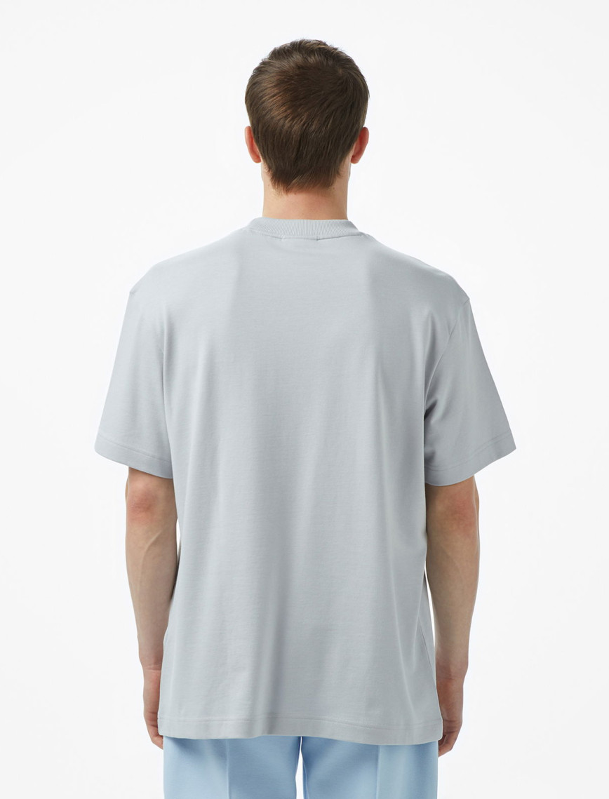 Lacoste Erkek Relaxed Fit Bisiklet Yaka Gri T-Shirt Lacoste Erkek Relaxed Fit Bisiklet Yaka Gri T-Shirt