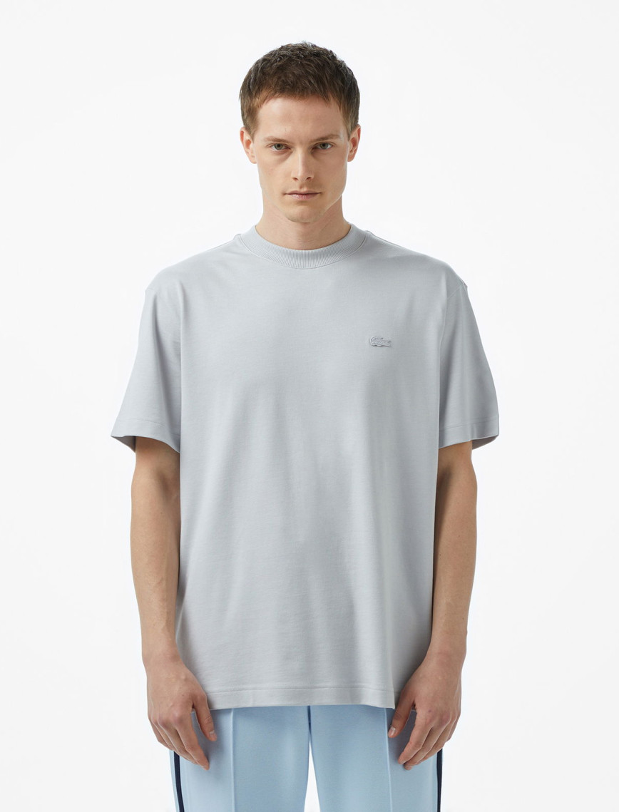 Lacoste Erkek Relaxed Fit Bisiklet Yaka Gri T-Shirt Lacoste Erkek Relaxed Fit Bisiklet Yaka Gri T-Shirt