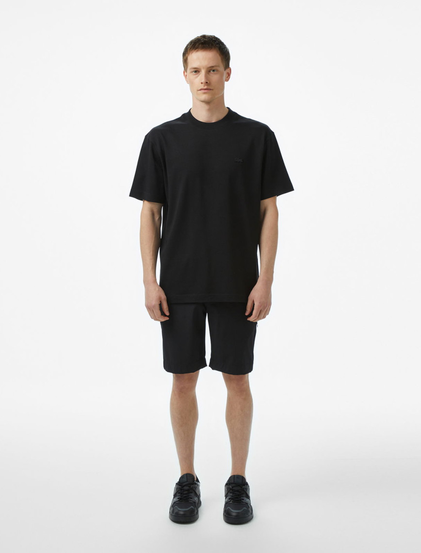 Lacoste Erkek Relaxed Fit Bisiklet Yaka Siyah T-Shirt Lacoste Erkek Relaxed Fit Bisiklet Yaka Siyah T-Shirt