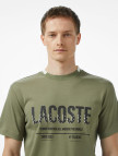Lacoste Erkek Slim Fit Bisiklet Yaka Baskılı Haki T-Shirt Lacoste Erkek Slim Fit Bisiklet Yaka Baskılı Haki T-Shirt