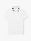 Lacoste Erkek Slim Fit Baskılı Beyaz Polo Lacoste Erkek Slim Fit Baskılı Beyaz Polo