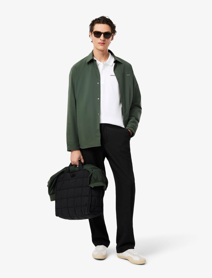 Lacoste L.12.12 Erkek Regular Fit Baskılı Beyaz Polo Lacoste L.12.12 Erkek Regular Fit Baskılı Beyaz Polo