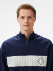 Lacoste Erkek Loose Fit Yarım Fermuarlı Baskılı Lacivert Sweatshirt Lacoste Erkek Loose Fit Yarım Fermuarlı Baskılı Lacivert Sweatshirt