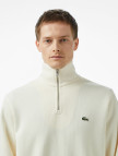 Lacoste Erkek Classic Fit Yarım Fermuarlı Krem Sweatshirt Lacoste Erkek Classic Fit Yarım Fermuarlı Krem Sweatshirt