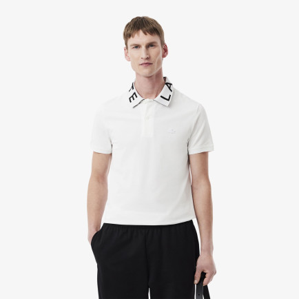 Lacoste Erkek Slim Fit Baskılı Beyaz Polo Lacoste Erkek Slim Fit Baskılı Beyaz Polo