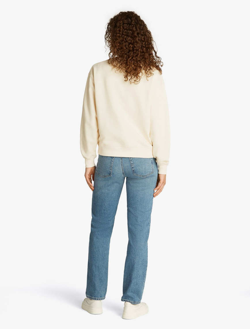 Tommy Hilfiger Reg Kadın Bej Sweatshirt Tommy Hilfiger Reg Kadın Bej Sweatshirt