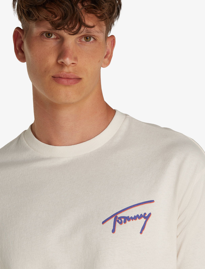 Tommy Jeans Faded Graphic Erkek Gri T-Shirt Tommy Jeans Faded Graphic Erkek Gri T-Shirt