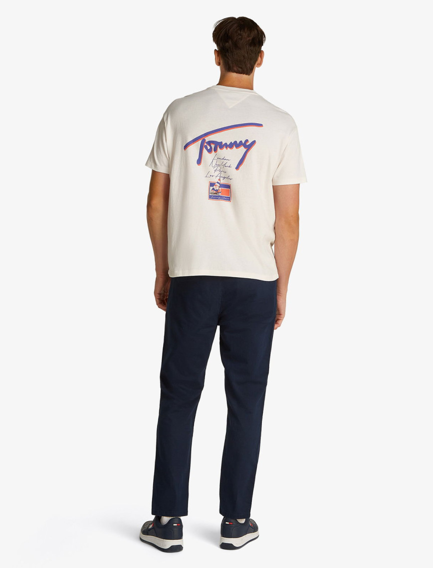 Tommy Jeans Faded Graphic Erkek Gri T-Shirt Tommy Jeans Faded Graphic Erkek Gri T-Shirt