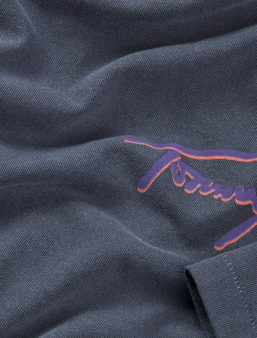 Tommy Jeans Faded Graphic Erkek Mavi T-Shirt Tommy Jeans Faded Graphic Erkek Mavi T-Shirt