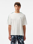 Lacoste Erkek Relaxed Fit Bisiklet Yaka Baskılı Beyaz T-Shirt Lacoste Erkek Relaxed Fit Bisiklet Yaka Baskılı Beyaz T-Shirt